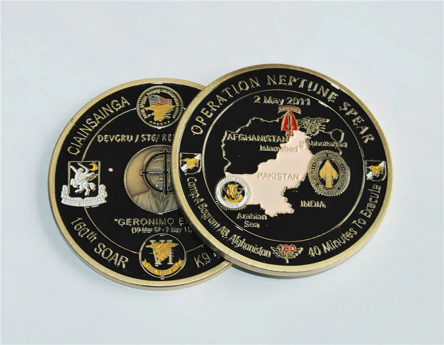 Operation NEPTUNE SPEAR 160th SOAR SEAL Team 6 Navy Commemorative Challenge Coin (11)