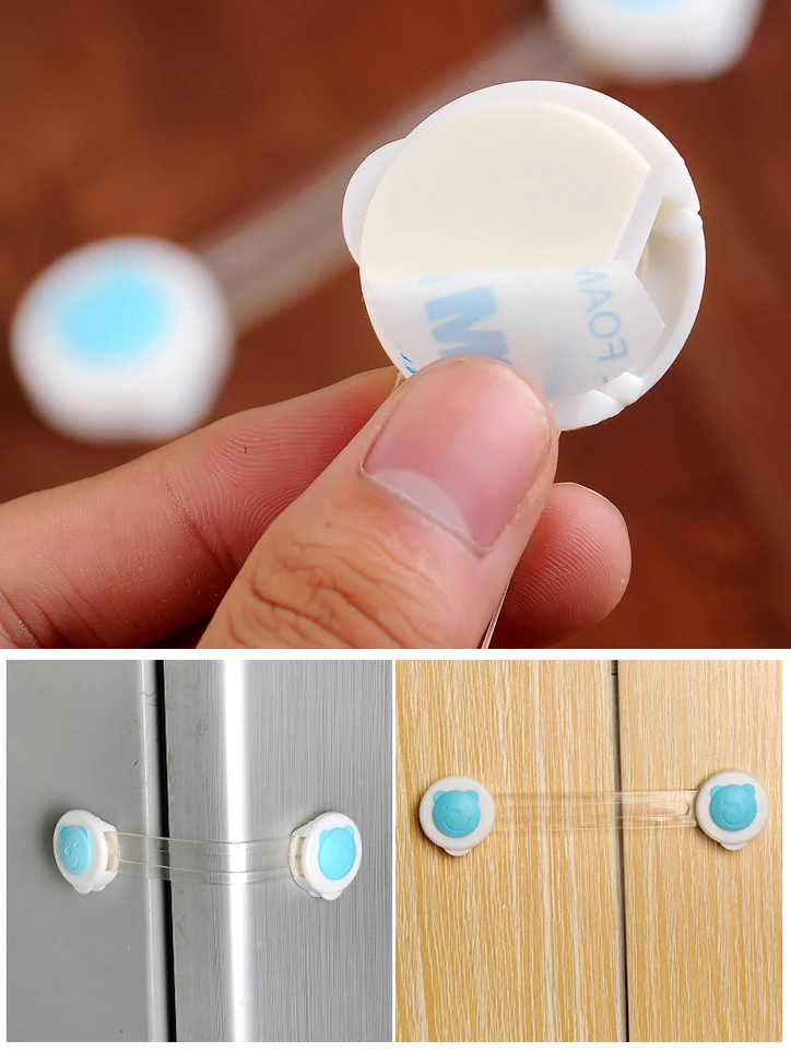 

Cute cartoon children's safety cabinet door locks Long cabinets Drawer locks Child care Baby safety locks Cabinet door locks