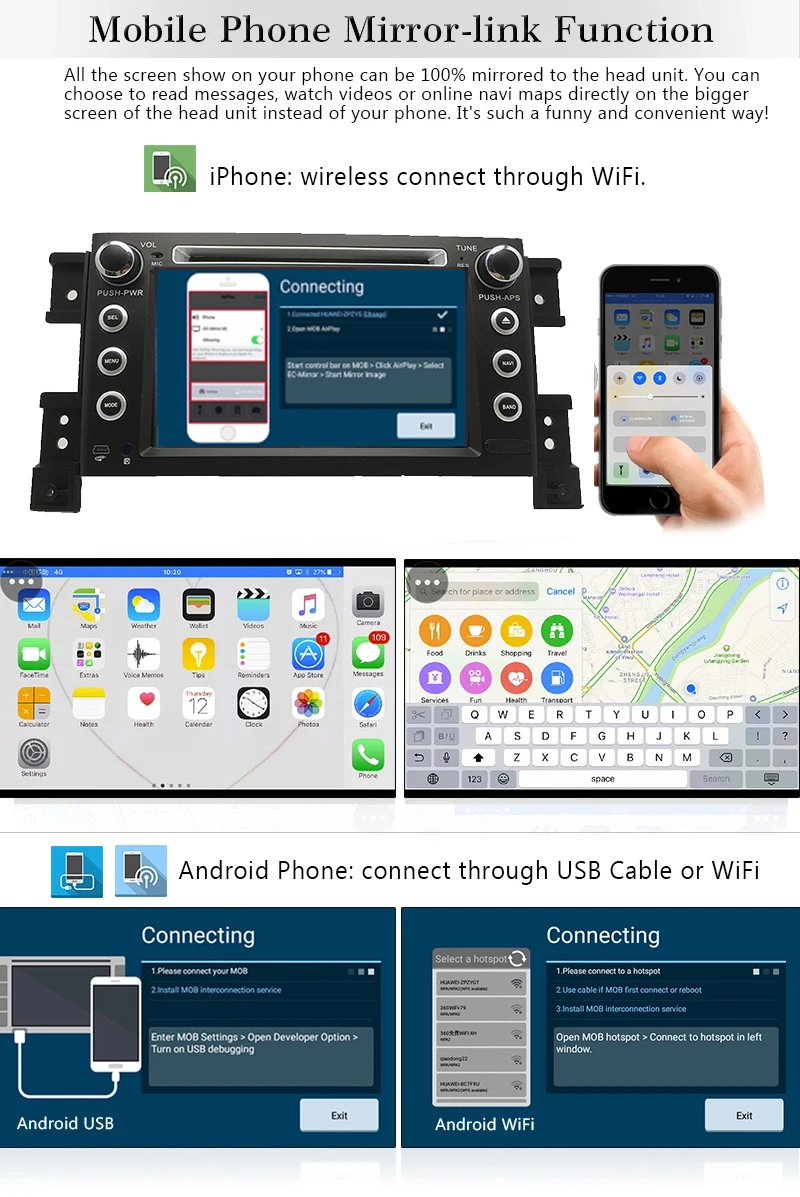 Discount 2din 7" Quad-Core 1+16G Android 8.1 Car Radio DVD Player with Capacitive Touch Screen BT HD MirrorLink for Suzuki Grand Vitra 2 Discount 2din 7" Quad-Core 1+16G Android 8.1 Car Radio DVD Player with Capacitive Touch Screen BT HD MirrorLink for Suzuki Grand Vitra 2