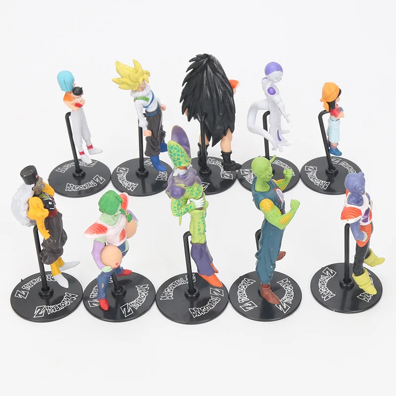 20 шт./компл. аниме Dragon Ball Z toys GT экшн фигурки сумасшедшие вечерние 10 см клетка Freza son