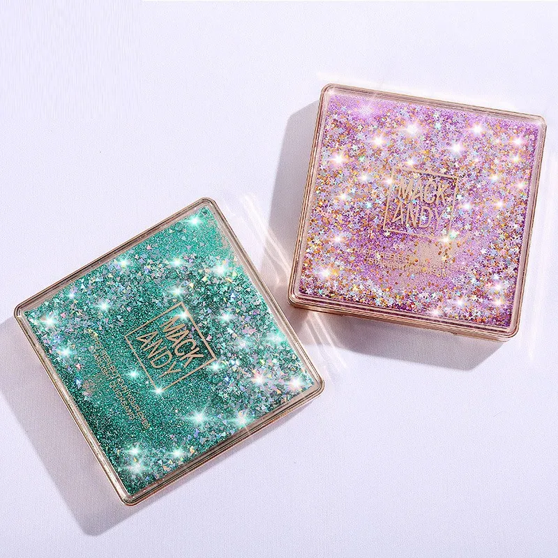 

12 Colors Flowing Sand Fantasy Eye Shadow Palette Unique Design Earth Waterproof Shinning Matte Eyeshadow