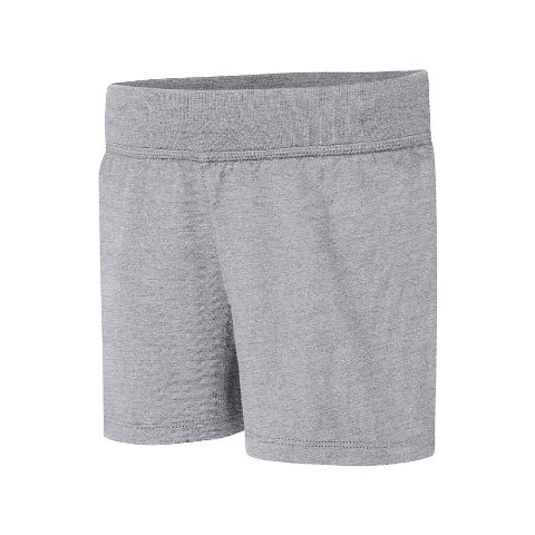 Hanes OK265 Girls Jersey Shorts Light Steel - Extra Large (1)