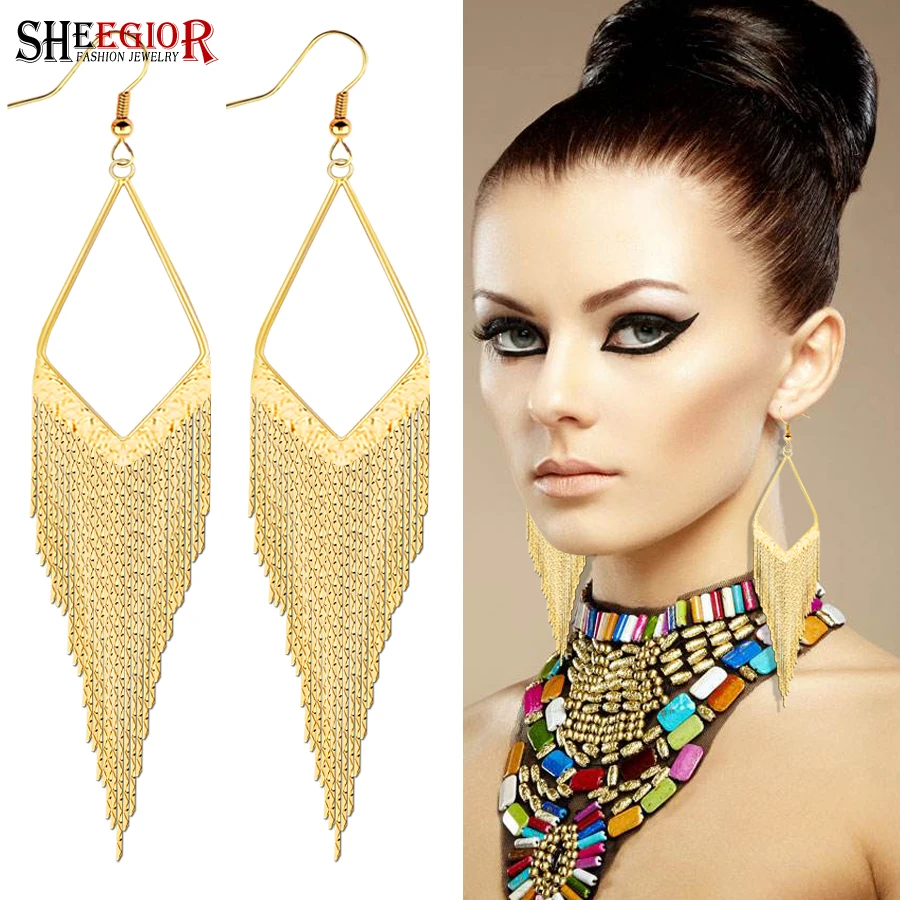 Boucles d'Oreilles Pendantes Gland