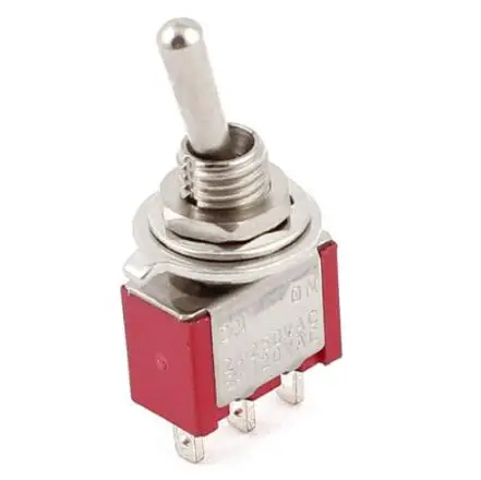 

1pcs AC 250V/2A 120V/5A ON/ON 2 Position SPDT Mini Micro Toggle Switch Red LW