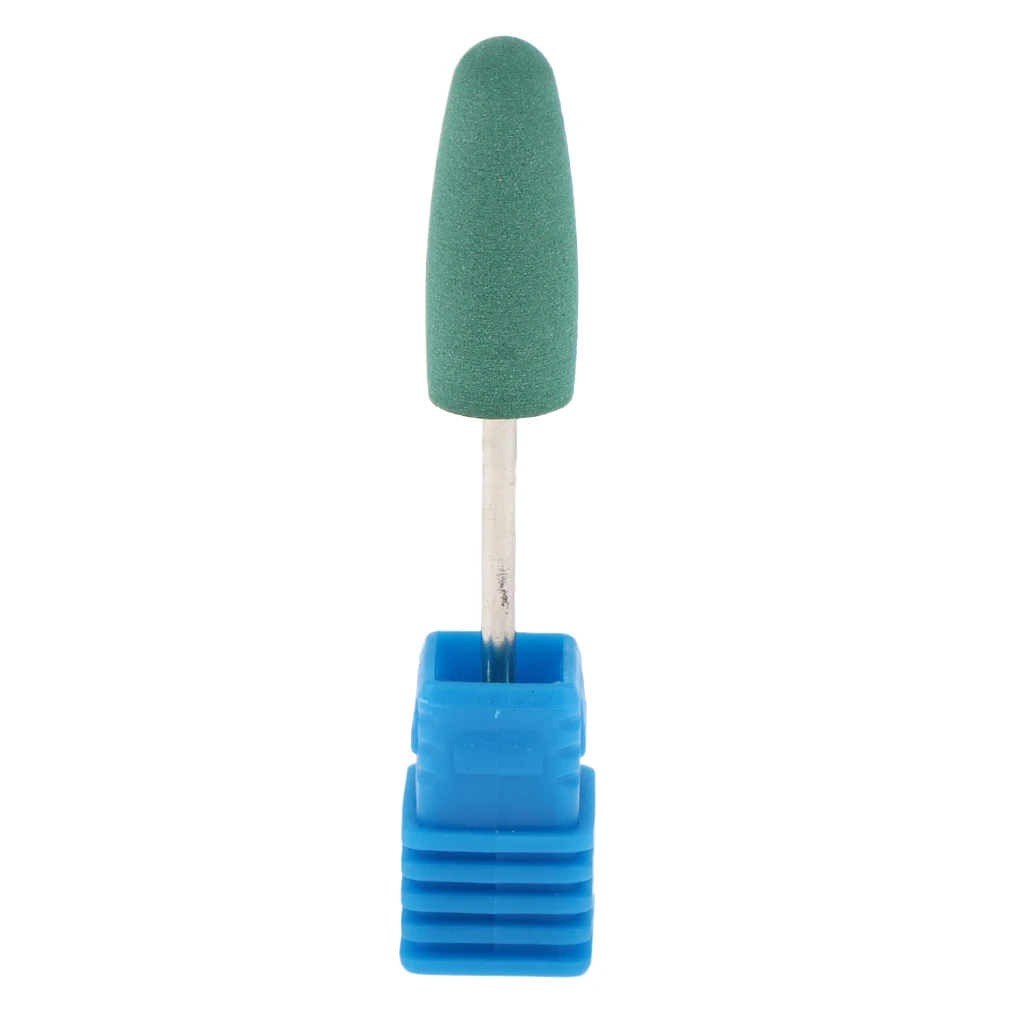 Silicone Nail Drill Bit, Cuticle Cleaner Electric Files Manicure Polisher Grinder Head for Natural and Acrylic Nails