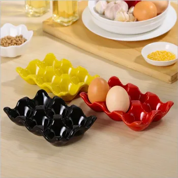 

ceramics Refrigerator Egg Storage Box Case 6 Eggs Holder Food Storage Container