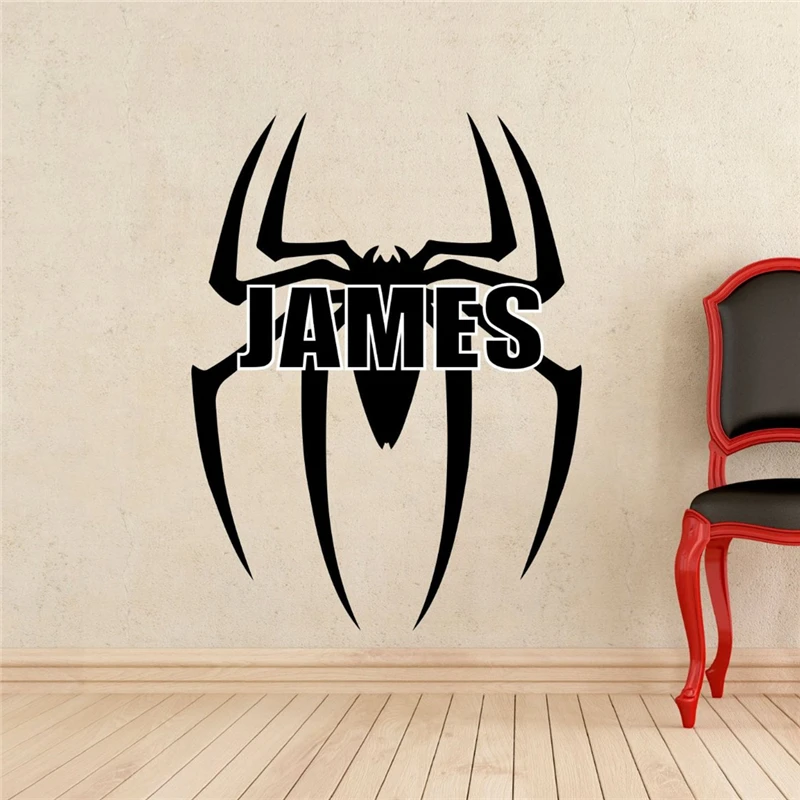 Spiderman Logo Wall Decal Superhero Comics Vinyl Sticker Room Personal