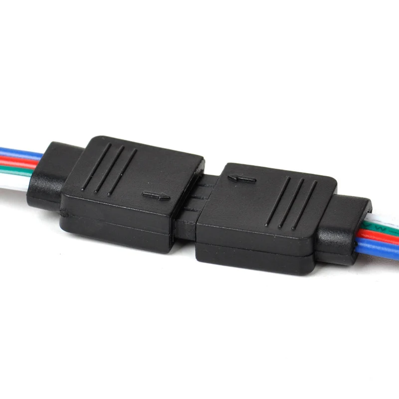 Andifany 5 pz Striscia del LED Maschio a Maschio 4 Pin RGB Cavo Connettore Bianco Andifany 5 pz Striscia del LED Maschio a Maschio 4 Pin RGB Cavo Connettore Bianco