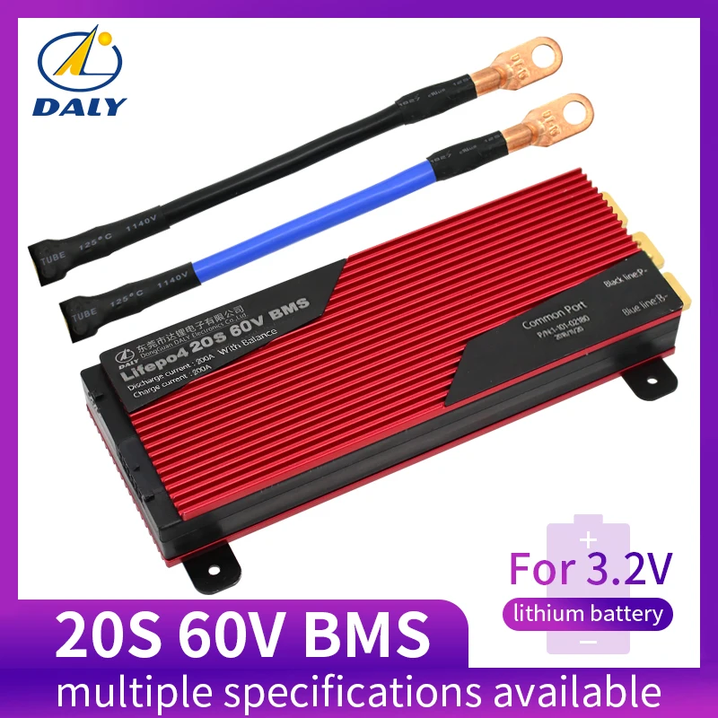 Daly 20S BMS 60V LiFePO4 система управления батареей BMS 80A 100A 120A 150A 200A с высоким током для литиевой батареи