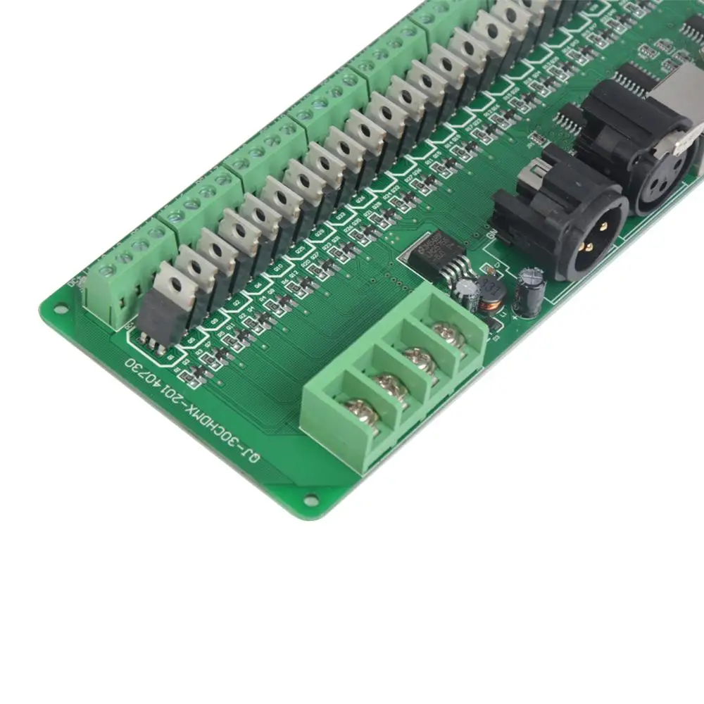 30 каналов DMX 512 rgb светодиодный полосы контроллер dmx декодер диммер драйвер DC9V