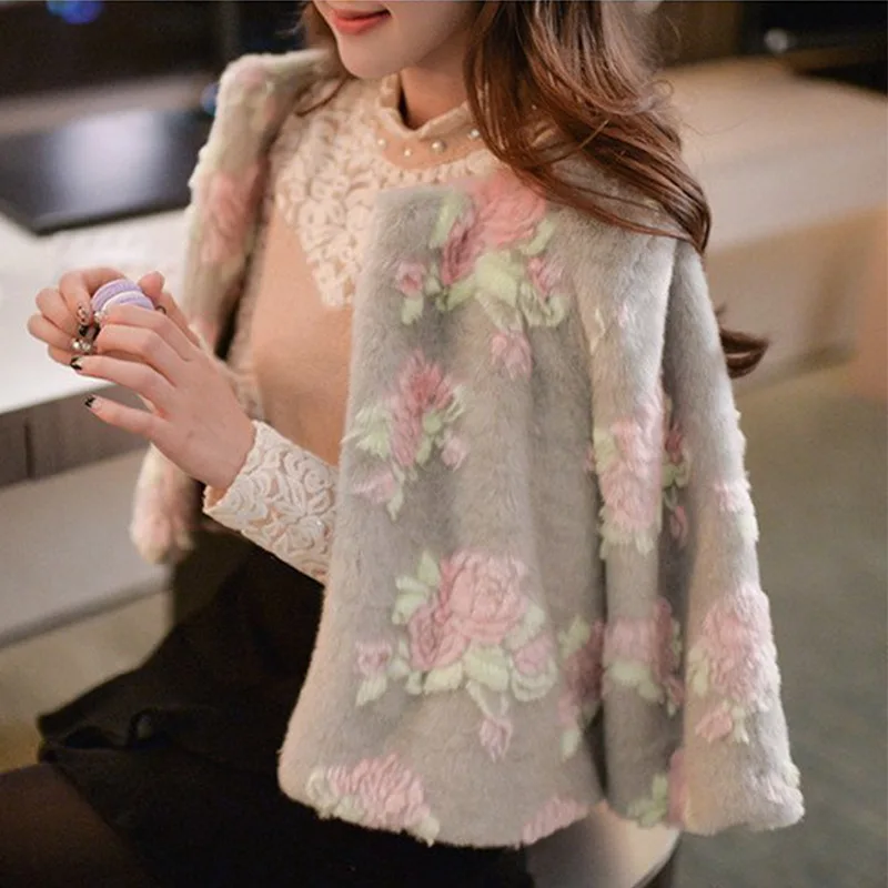 

furs womens plus size fashions 2018 furry Outerwear high waist pink faux fur coat winter woman coat tops fake fur jacket