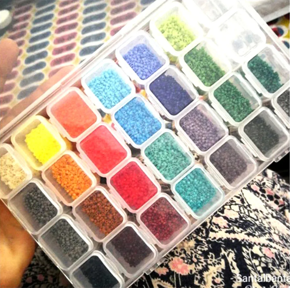 28 Grid 5D Diamond Painting Accessories Storage Box Diamond Embroidery Tools Bottle Rhinestone Cross Stitch mosaic Storage kit5