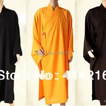 Унисекс для женщин и мужчин буддистские монахи костюмы с халатом одежда gownreligion одежда для восточных единоборств Униформа HaiQing черный/коричневый/желтый