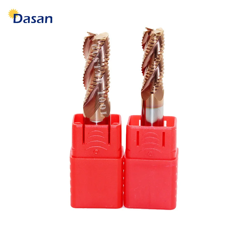 1pcs 12mm CARBIDE ROUGHING END MILL 4FLUTE 12*75mm for steel coating end mill