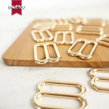 

50pcs/lot DIY dog collar for 25mm Webbing golden Metal Slider Adjustable Buckle Loops DIY Straps Bags Belts Accessories BZK-008