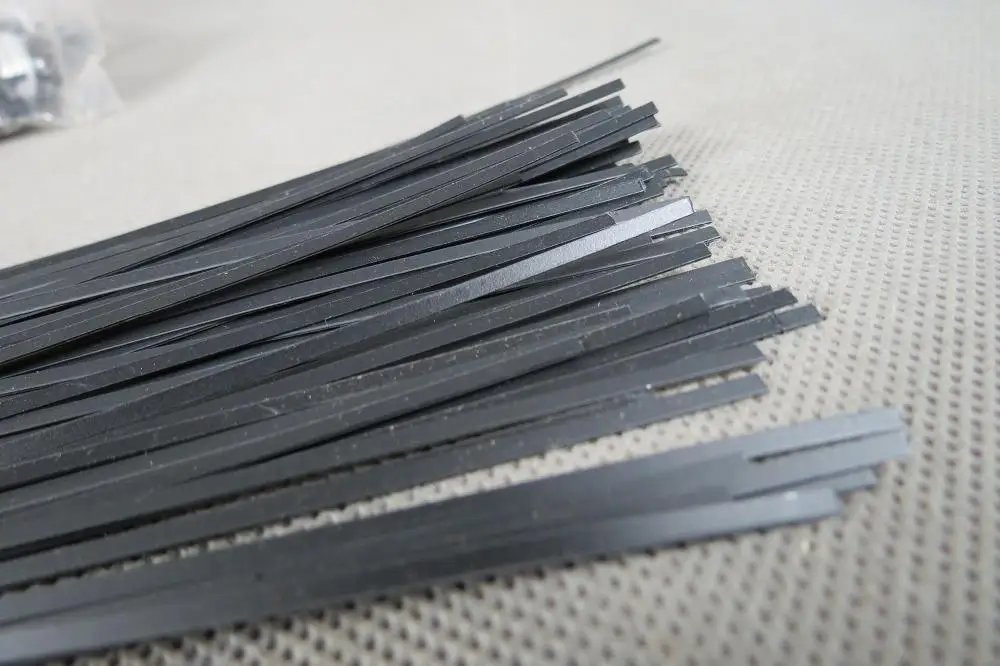50strips Black Pvc Guitar Binding,measures 2mm X 0.5mm Thick And 1650mm