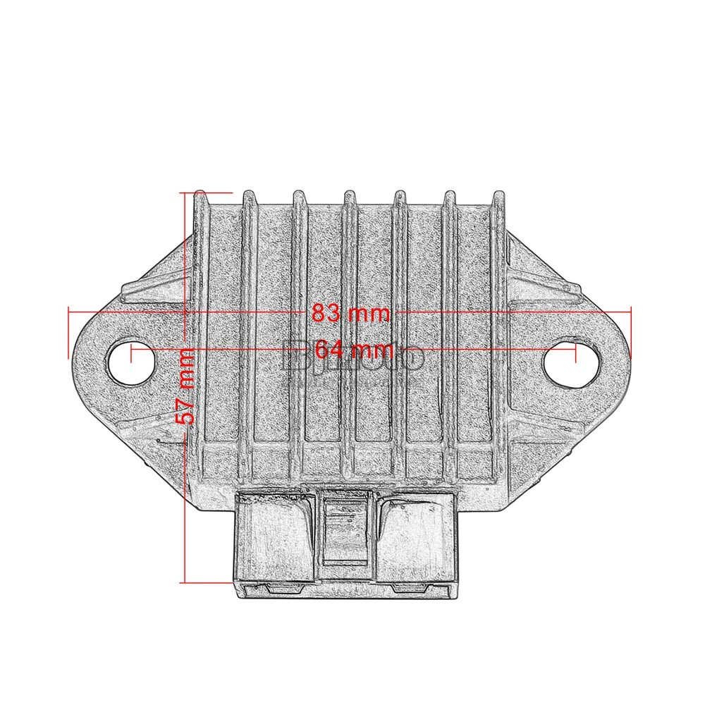 BJMOTO мотоциклетный регулятор напряжения Выпрямитель 12 В 4 Pin для Honda CRF250R 2013- CRF450R 2013- Мото Аксессуары