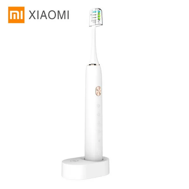 Xiaomi Soocare X3 Soocas Водонепроницаемая электрическая зубная щетка электрическая звуковая умная чистая Bluetooth Водонепроницаемая беспроводная зарядка - Цвет: White