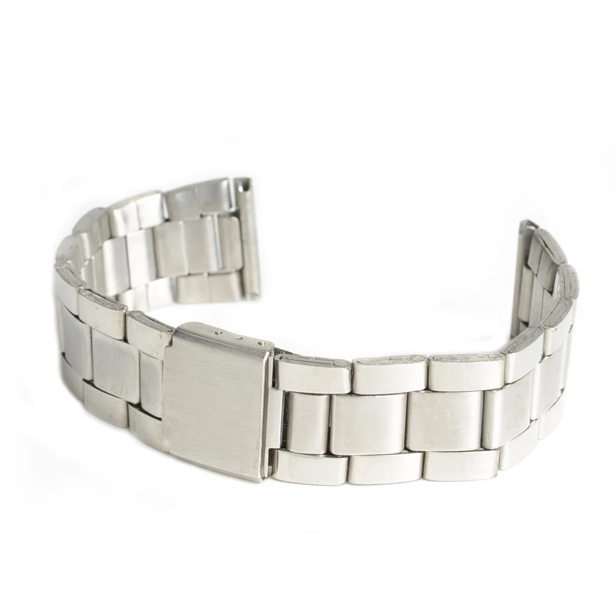

2019 New Classic 20mm Silver Color Straight End Stainless Steel Watch Band Fashion Metal Watchbands horlogeband bande montre