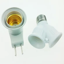 E27 для 2E27 лампа(E27 ЕС штепсельная вилка стандарта США) основного разъема конвертер разделитель адаптер 2 E27 держатель лампы конвертер лампы освещения только 1 шт