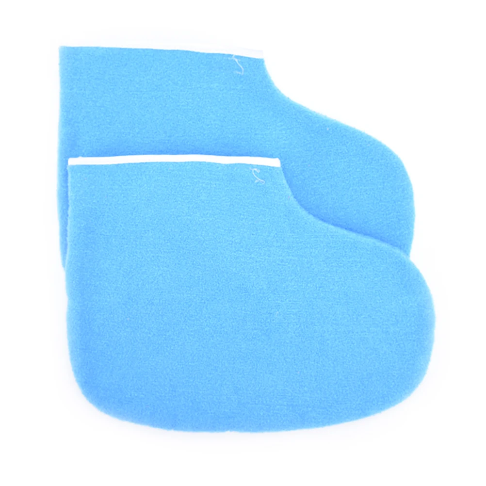1 пара синий парафин воск защита для воск Нагреватель Мини СПА носок для педикюра ножной переключатель ног