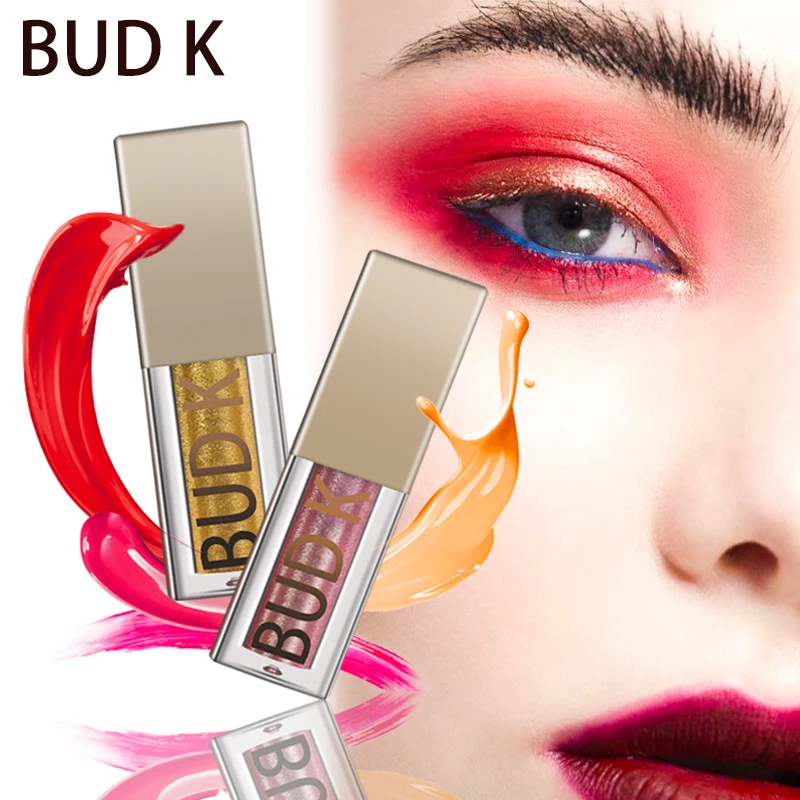 

BUD K Liquid Eye Shadow 9 Colors Glitter Eye Shadow Pencil Pen Waterproof Shining Liquid Eyeshadow