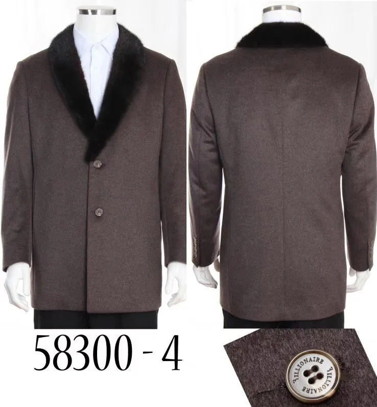 Кашемировая куртка Billionaire, пальто с воротником из меха норки, Мужская Новая зимняя теплая модная деловая Повседневная Толстая куртка большого размера