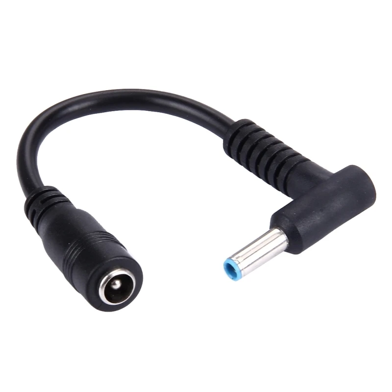 

4.5 x 3.0mm Bent Male to 5.5 x 2.1mm Female Interfaces Power Adapter Cable for Laptop Notebook, Length: 10cm