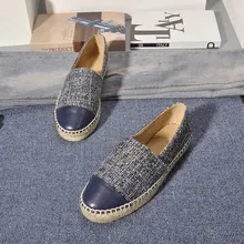 Для женщин обувь, хлопковая ткань круглый носок женские лоферы Лидер продаж женские Брендовые женские эспадрильи на толстой подошве новые модные Удобная обувь