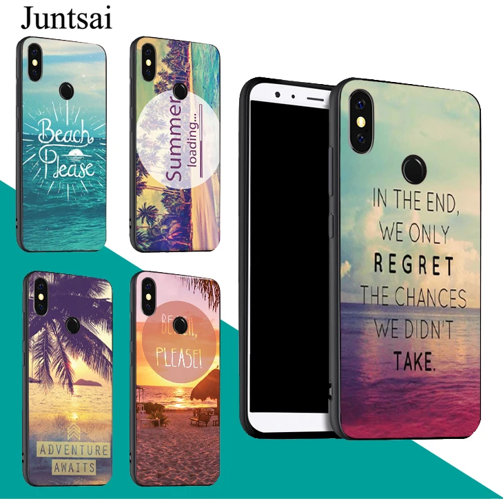 SUMMER BEACH QUOTES Case For Redmi Note 9 Pro 9S 8T 8 9A 9C Mi 9T 10 Lite POCO X3 Couqe | Мобильные телефоны и аксессуары