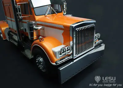 LESU металлический передний бампер для Tmy King GL RC 1/14 тягач Автомобиль DIY TH02304