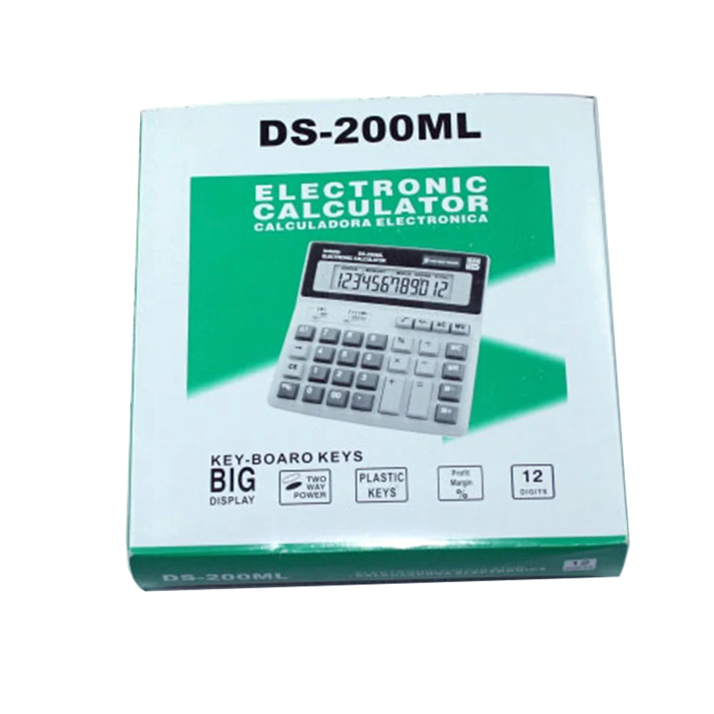 كبير جديد مكتب حاسبة مفاتيح الكمبيوتر الكبيرة DS-200ML زائد مكتب كبير الكمبيوتر مفاتيح الشمسية حاسبة