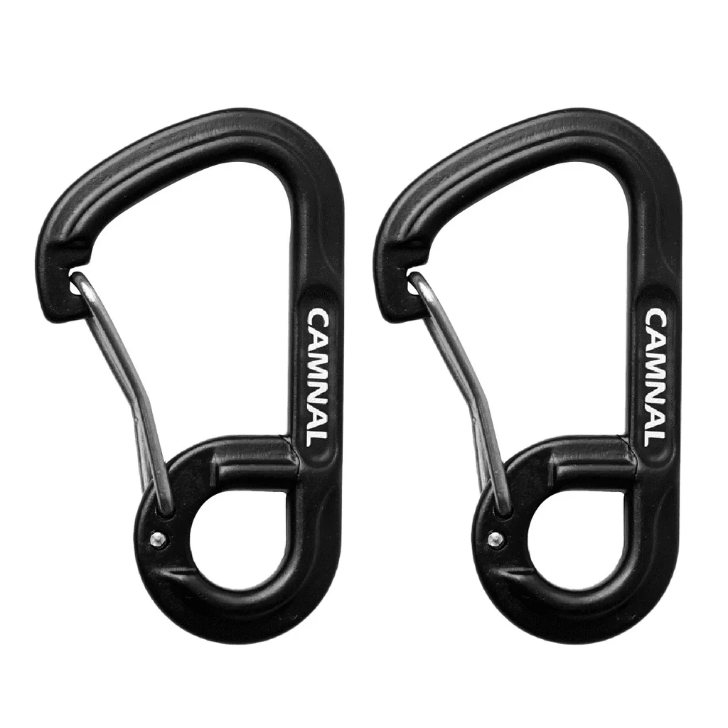 MagiDeal Lightweight Carabiners Hook Eyehole Spring Backpack Clasps Keychain Carabiner Clip Keychain Hook 