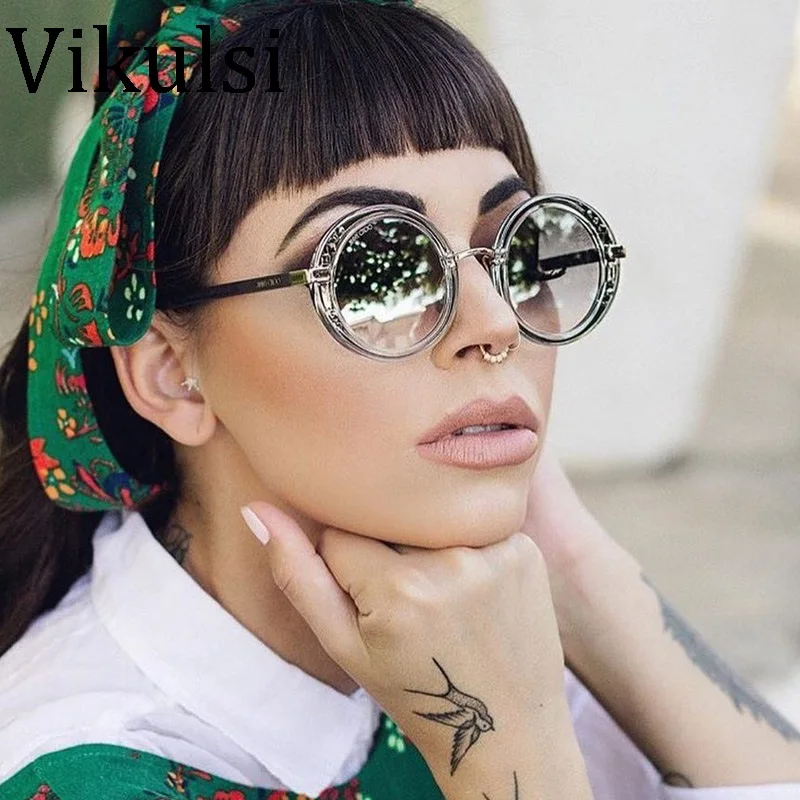 

Italy Luxury Round Sunglasses Brand Designer Ladies Oversized Mirror Sunglasses Women Diamond Sun Glasses Female Oculos De Sol