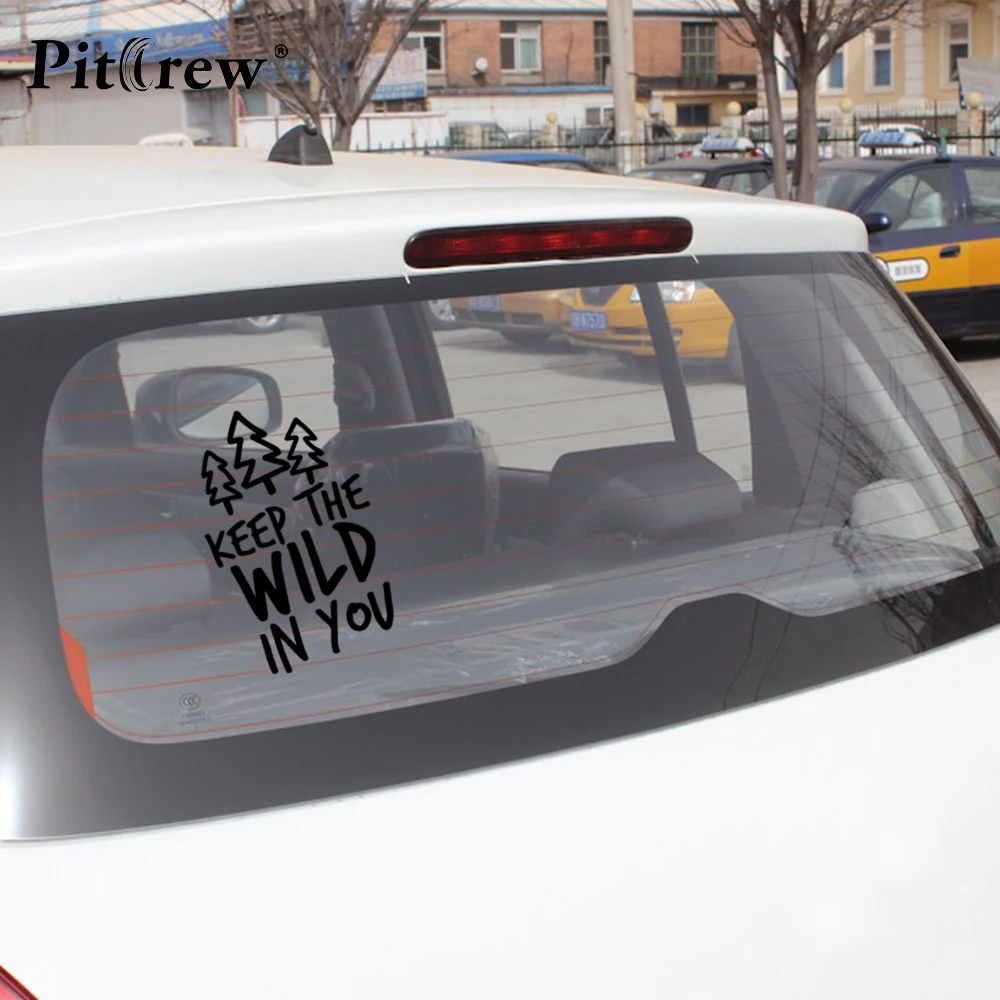 

1PC High Quality 7.57*12cm Car Styling Stickers Keep The Wild Car Stickers Vinyl Decal Personality Waterproof Accessories