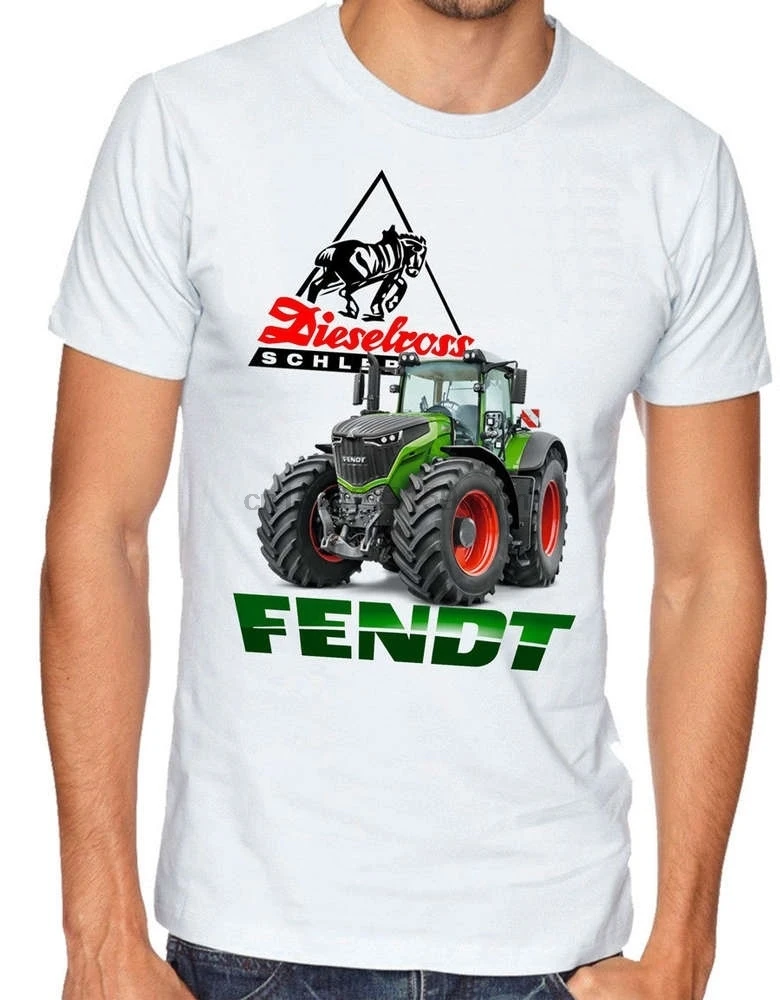 Fendt трактор с коротким рукавом мужская футболка (2)|Футболки| |