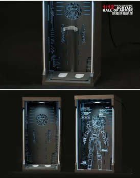 

6inches Figure Box 1/12 Comicave Display Box Acrylic Hall SHF Iron Man MK1 MK2 MK3 MK4 MK5 MK6 MK7 MK42 MK43 MK45 Dustproof Case