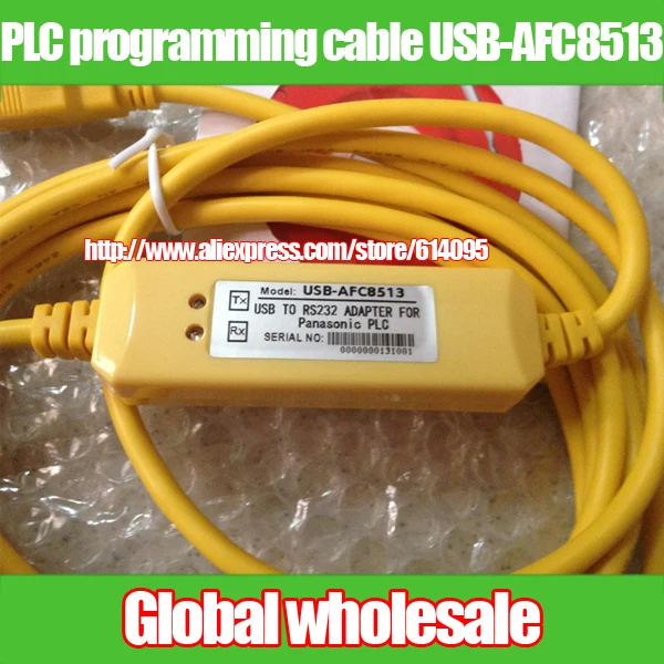 Cable de datos de programación PLC, USB-AFC8513 para Panasonic/FP0 FP2 FP-X, adaptador de datos USB para Matsushita, RS232, 1Kit