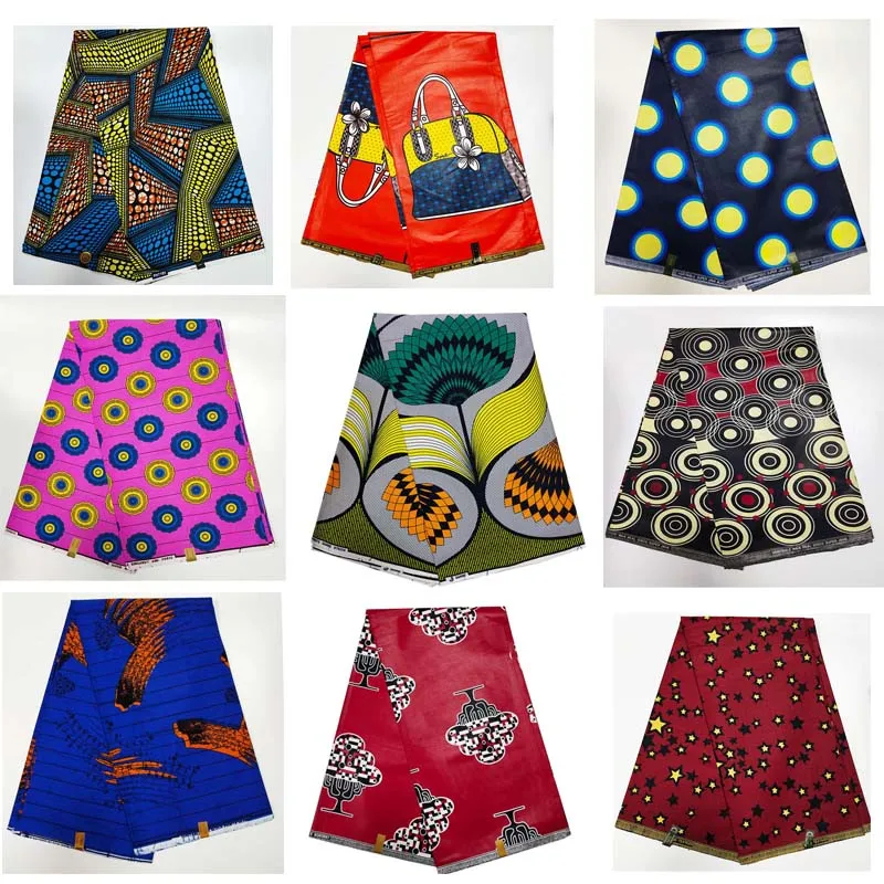 

High quality Fashion Indian Ankara fabric,printed 100% cotton real java new wax dutch dashiki wax for party dress 6yards/lots