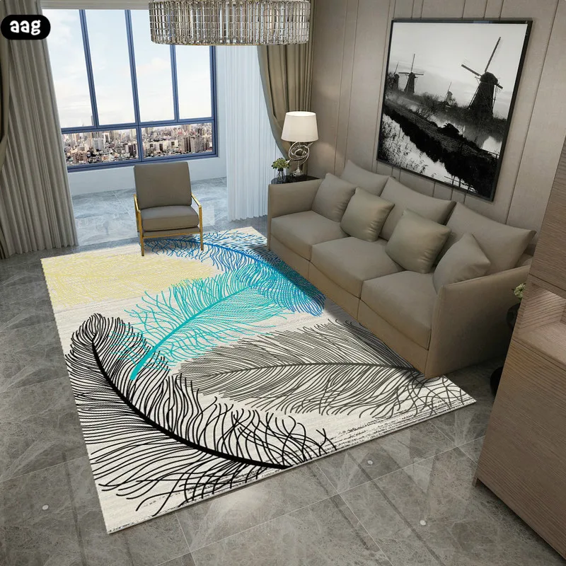 AAG Modern Nordic Geometric Pattern Carpet Area Rug Simple Living Room Coffee Table Room Bedroom Floor