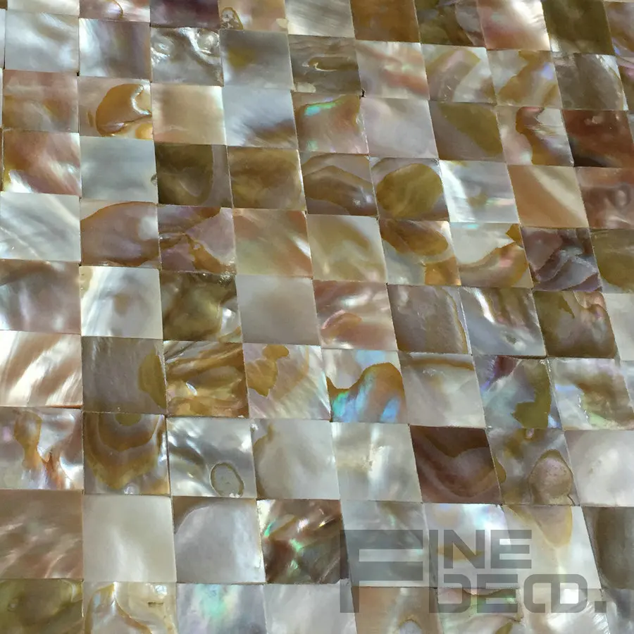 

iridescent color 100% natural mother of pearl mosaico tile seamless pattern for home decoration