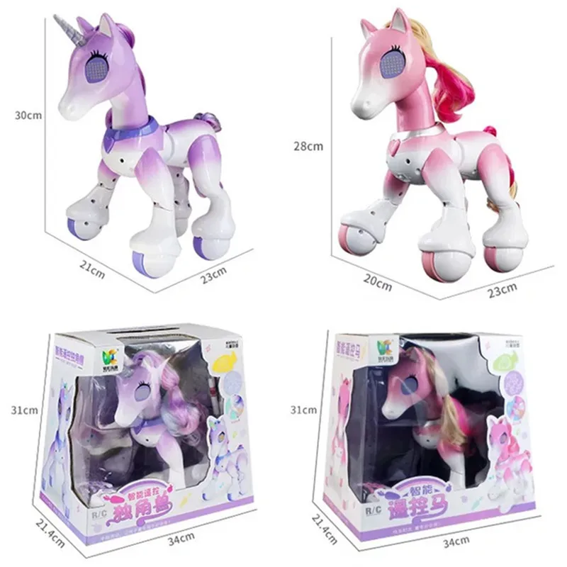 Electric Smart Horse Unicorn Toy for Children Remote Control Children's New Robot Touch Induction Electronic Pet Educational Toy