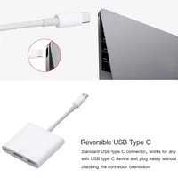 macbook pro חיבור USB מסוג C C ל- USB מתאם HDMI 3.1 Hub USB-C ל- USB 3.0 / HDMI / Type C נקבה כבל ממיר עבור Macbook Pro Samsung S8 DEX (5)