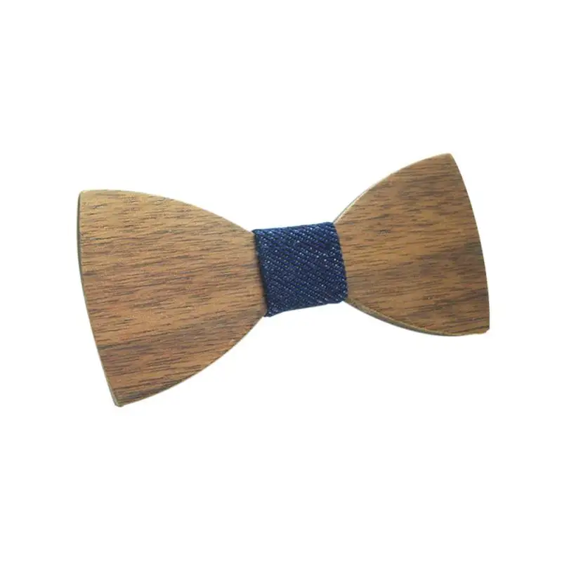 Новое поступление, модный деревянный галстук-бабочка для мальчиков, детские галстуки-бабочка, красивые деревянные Галстуки - Цвет: A2