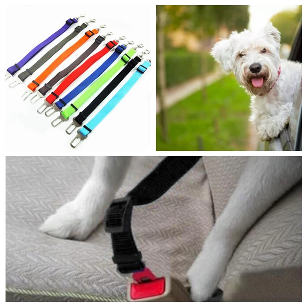 

Car Seat Belt For Dogs Adjustable Leash Nylon Dog Collars Leashes Small Seatbelt Safty For Pet Car Supplies Cheap Wholesales