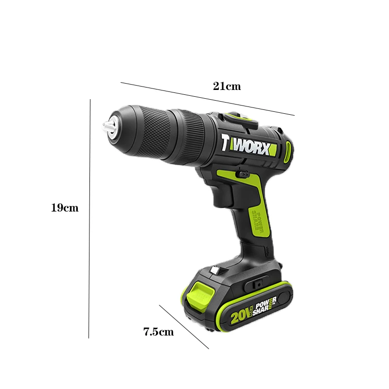 20 вольт мини беспроводная дрель Макс электрическая шуруповерт аккумуляторная дрель шуруповерт DC литий-ионный аккумулятор 2 скорости Дерево Сталь