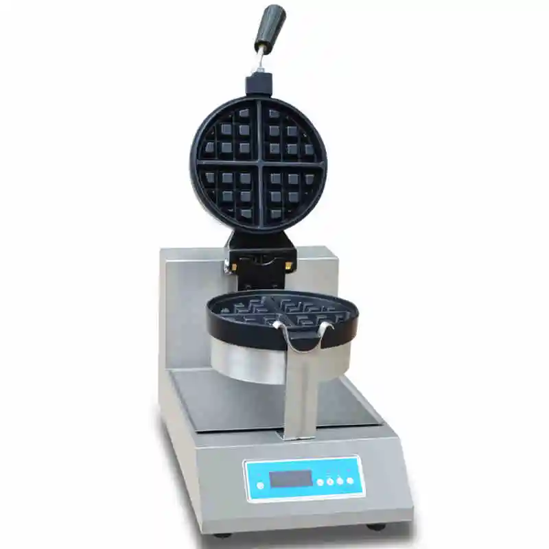 

Free shipping 220v Digital display Rotatable Waffle Maker Machine