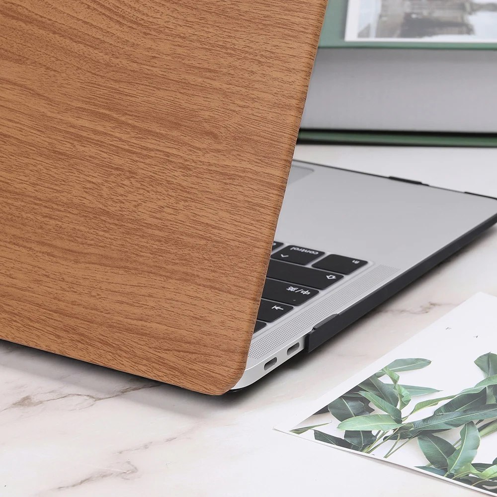 Чехол для ноутбука MacBook Air Pro retina 11 12 13 15 дюймов деревянный зернистый пластиковый