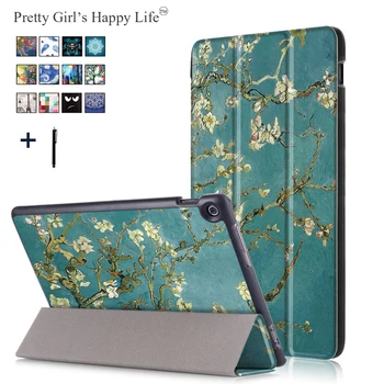 

For Asus Zenpad 10 Z301MFL 10.1'' Tablet Case Cover For Asus Zenpad 10 Z300CG Smart Print Flip Leather Stand Funda+Stylus