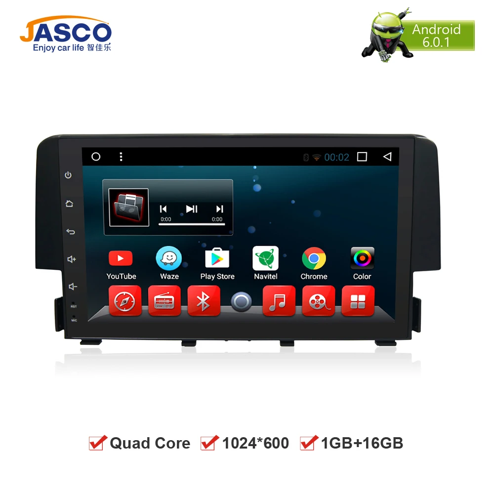 

Jasco 8" Car DVD Player Android 6.0 GPS for Mitsubishi ASX/CitroenC4 Air Cross/Peugeot 4008 Multimeida Player Bluetooth Radio SD